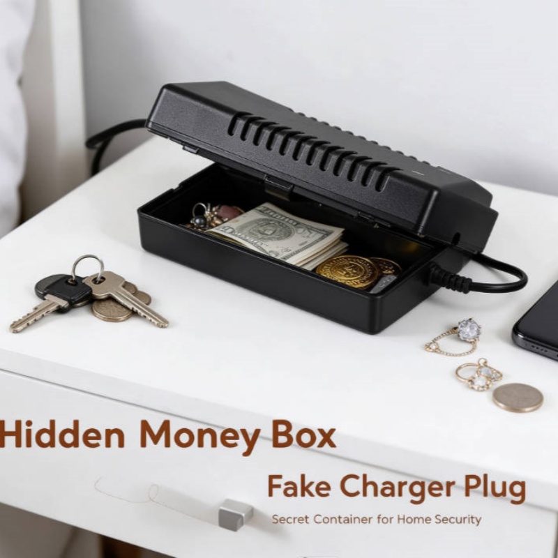 Home Security Box - Ukryta skrytka na pieniądze, fałszywa wtyczka