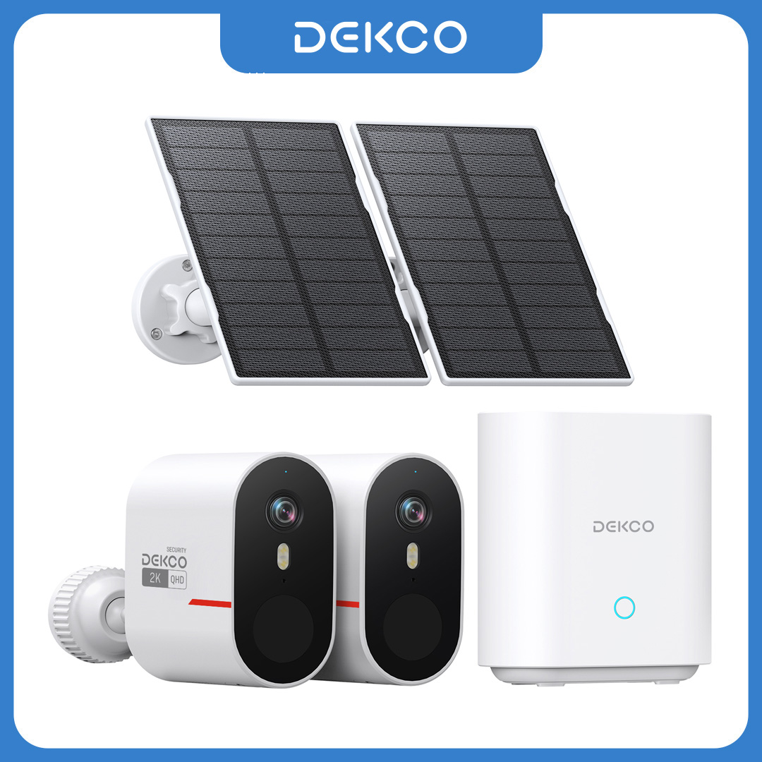 Home Security Items - Dekco 3MP WiFi Solar Camera System