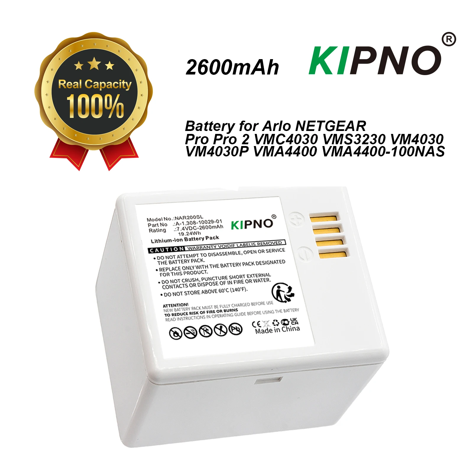 Home Security Battery Replacement - KIPNO Bateria zamienna A-1 do kamery