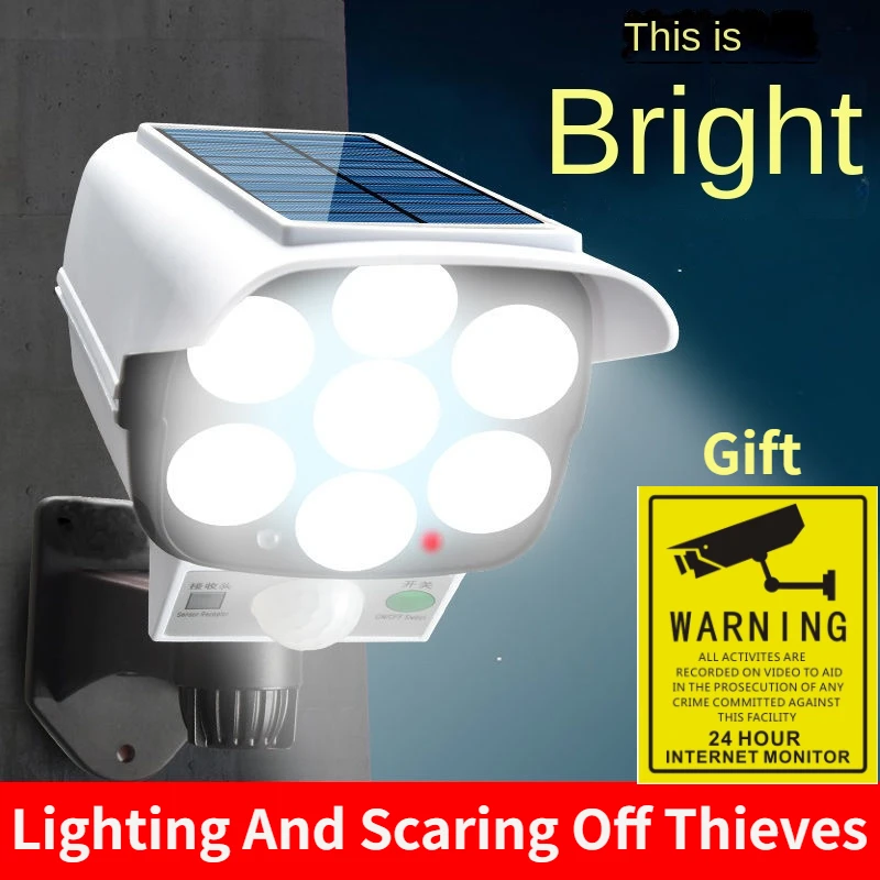 Home Security Items - Zewnętrzna lampa słoneczna z czujnikiem ruchu