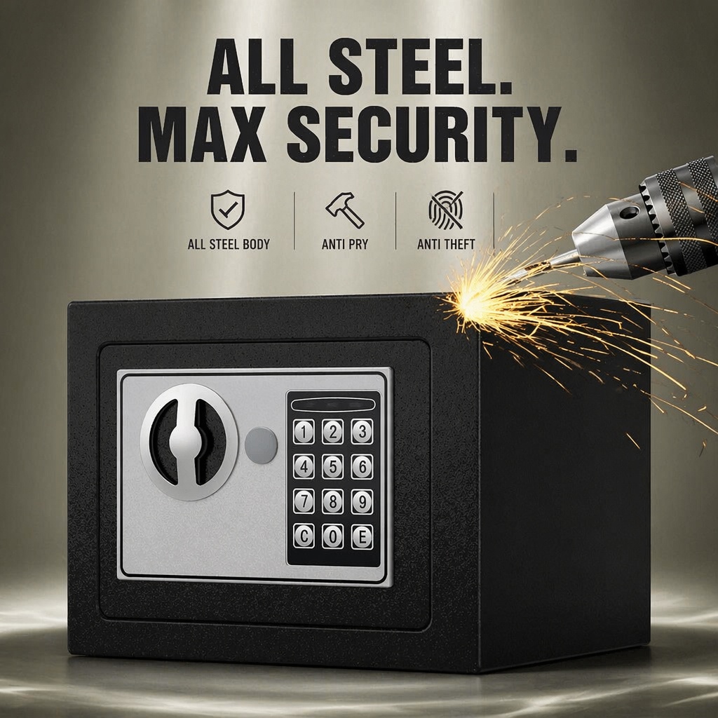 Całkowicie stalowa, elektronic – Home Security Box recenzja i cena